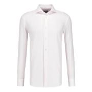 Witte Slim Fit Overhemd met Geknoopte Manchetten Hugo Boss , White , H...