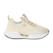 Gouden detail logo sneakers Just Cavalli , Yellow , Dames