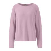 Fijne Katoen O-Neck Pullover Fynch-Hatton , Pink , Dames