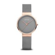 Dames Armbandhorloge Zonnehorloge Roségoud 14331-369 Bering , Gray , D...