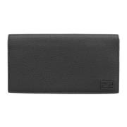 Pre-owned Leather wallets Fendi Vintage , Black , Heren