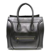 Pre-owned Leather totes Celine Vintage , Black , Dames