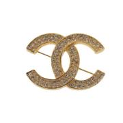 Pre-owned Metal chanel-jewelry Chanel Vintage , Yellow , Dames