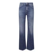 Denim Jeans Amber Broek Dondup , Blue , Dames