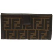 Pre-owned Canvas wallets Fendi Vintage , Brown , Dames