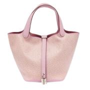 Pre-owned Leather handbags Hermès Vintage , Pink , Dames