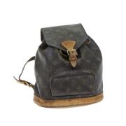 Pre-owned Canvas backpacks Louis Vuitton Vintage , Brown , Dames