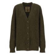 Groene V-hals Cardigan Sweater UMA Wang , Green , Dames