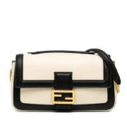 Pre-owned Leather fendi-bags Fendi Vintage , White , Dames