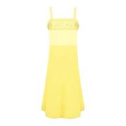 Elegante Zwarte Jurk voor Vrouwen Maison Margiela , Yellow , Dames