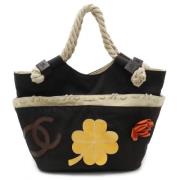 Pre-owned Canvas totes Chanel Vintage , Black , Dames