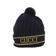 Pre-owned Wool hats Gucci Vintage , Black , Dames