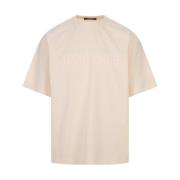 Casual Katoenen T-shirt Jacquemus , Beige , Heren