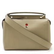 Pre-owned Leather fendi-bags Fendi Vintage , Beige , Dames