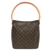 Pre-owned Canvas handbags Louis Vuitton Vintage , Brown , Dames