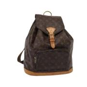 Pre-owned Canvas backpacks Louis Vuitton Vintage , Brown , Dames