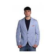 Blauwe Katoenen Blazer Tedold - R7002 Philosophy di Lorenzo Serafini ,...