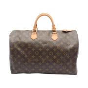 Pre-owned Canvas handbags Louis Vuitton Vintage , Brown , Dames