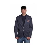 Blauwe Katoenen Blazer Tedold - R7002 Philosophy di Lorenzo Serafini ,...