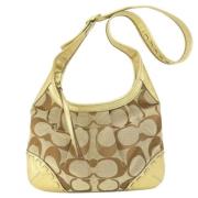 Pre-owned Canvas shoulder-bags Coach Pre-owned , Brown , Dames