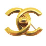 Pre-owned Metal chanel-jewelry Chanel Vintage , Yellow , Dames