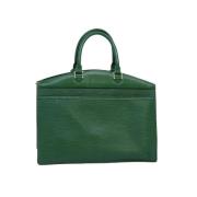 Pre-owned Leather handbags Louis Vuitton Vintage , Green , Dames