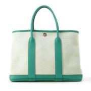 Pre-owned Leather handbags Hermès Vintage , White , Dames