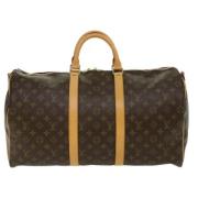 Pre-owned Canvas handbags Louis Vuitton Vintage , Brown , Dames