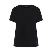 Korte mouw boothals T-shirt Guess , Black , Dames