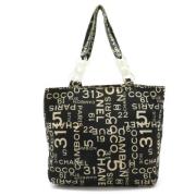 Pre-owned Canvas totes Chanel Vintage , Black , Dames