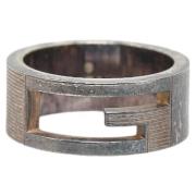 Pre-owned Metal rings Gucci Vintage , Gray , Dames