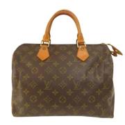 Pre-owned Canvas handbags Louis Vuitton Vintage , Brown , Dames