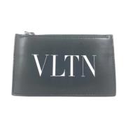 Pre-owned Leather wallets Valentino Vintage , Black , Dames