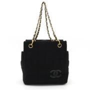 Pre-owned Canvas chanel-bags Chanel Vintage , Black , Dames