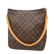 Pre-owned Canvas handbags Louis Vuitton Vintage , Brown , Dames