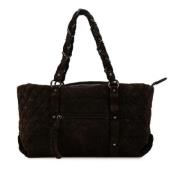 Pre-owned Suede chanel-bags Chanel Vintage , Brown , Dames