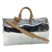 Pre-owned Canvas handbags Louis Vuitton Vintage , Gray , Dames