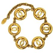 Pre-owned Metal chanel-jewelry Chanel Vintage , Yellow , Dames