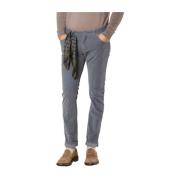 Moderne slim fit fluwelen chino broek Mason's , Blue , Heren