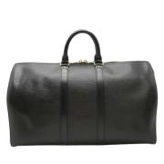 Pre-owned Leather handbags Louis Vuitton Vintage , Black , Dames