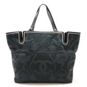 Pre-owned Canvas totes Chanel Vintage , Black , Dames