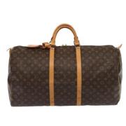 Pre-owned Canvas handbags Louis Vuitton Vintage , Brown , Dames