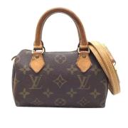 Pre-owned Canvas handbags Louis Vuitton Vintage , Brown , Dames