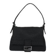 Pre-owned Canvas fendi-bags Fendi Vintage , Black , Dames