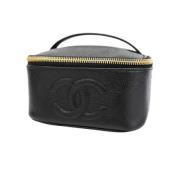 Pre-owned Leather chanel-bags Chanel Vintage , Black , Dames