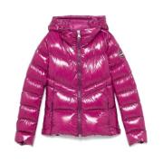 Gewatteerde Magenta Jas met Capuchon Colmar , Pink , Dames