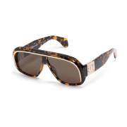 Stijlvolle zonnebril in Havana Brown Palm Angels , Brown , Unisex