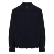 Blauwe Wol Poplin Overhemd Jas Givenchy , Blue , Heren