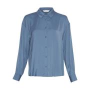 Lange Mouw Sandeline Maluca Blouse Moss Copenhagen , Blue , Dames