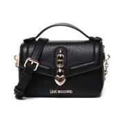 Zwarte Schoudertas Handvat Love Moschino , Black , Dames